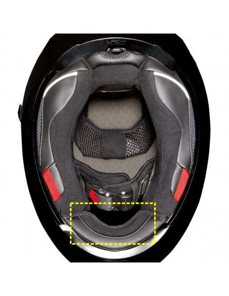 Primer na čelado X-903 nameščene podaljšane protivetrne zaslonke. Primer na čelado X-903 nameščene podaljšane protivetrne zaslonke.