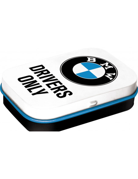 ŠKATLICA S PEPERMINT BOMBONI "BMW DRIVERS ONLY"