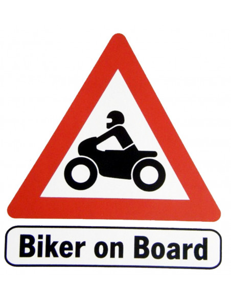 NALEPKA "BIKER ON BOARD"