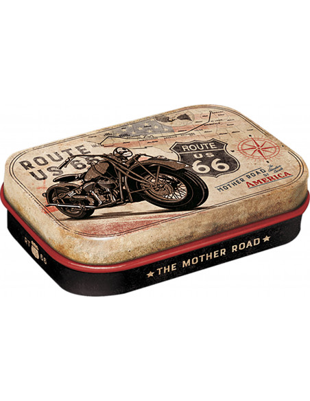 ŠKATLICA S PEPERMINT BOMBONI "ROUTE66 - MOTHER ROAD"
