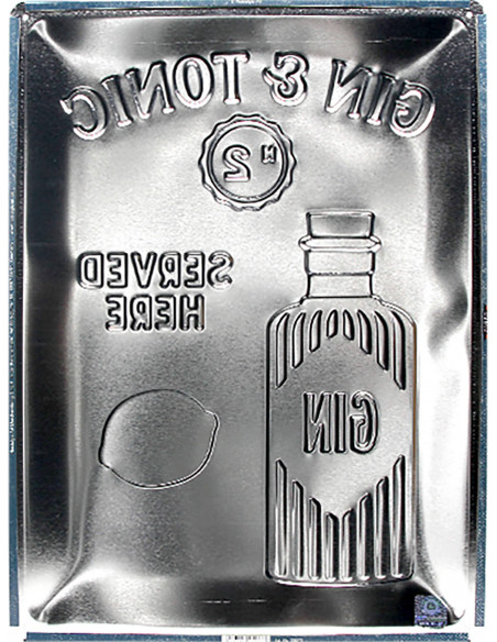 TABLA "GIN & TONIC SERVED HERE"