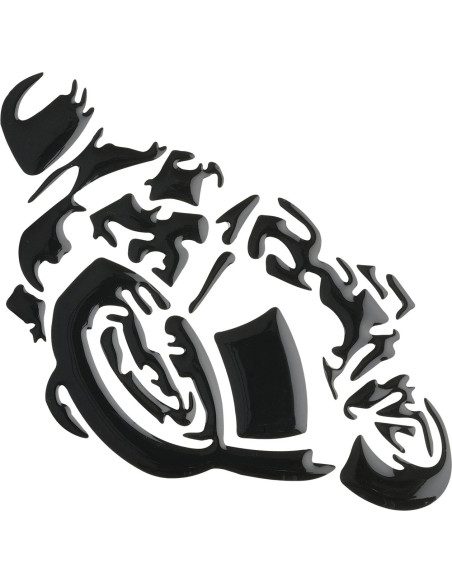 3D NALEPKA "MOTORIST” črn