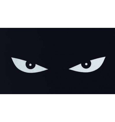 NALEPKA ODSEVNA "OČI" - BELA BARVA
